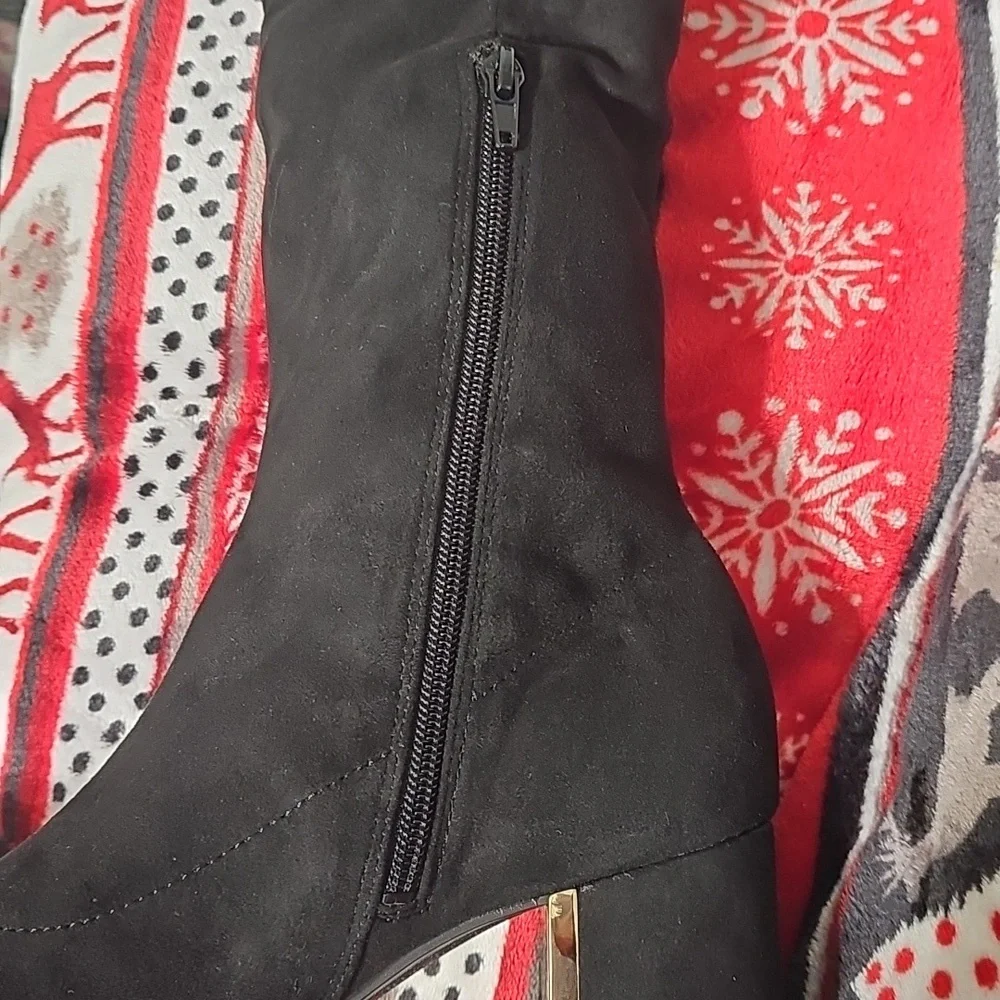 Alfani Black Suede Over-the-Knee Boots